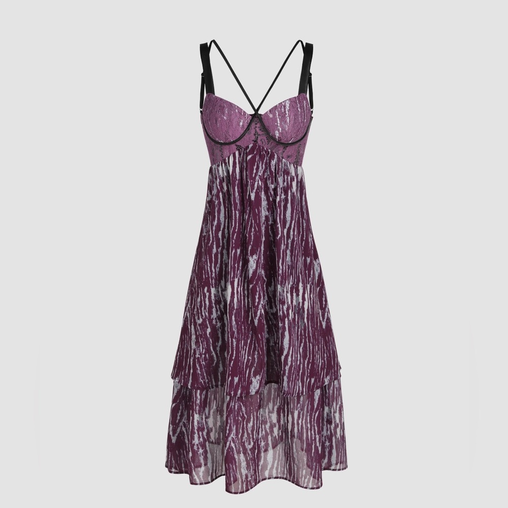 Purple Lace Women's Dress
